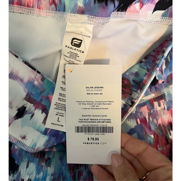 Fabletics Solid Choice Salar Power Hold Leggings‎ Size Large - Picture 2 of 4